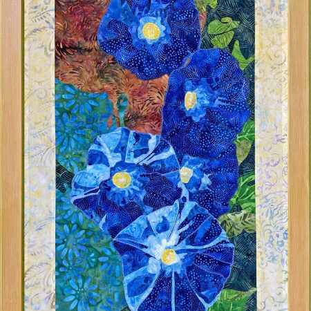 Blue Morning Glories Original Large