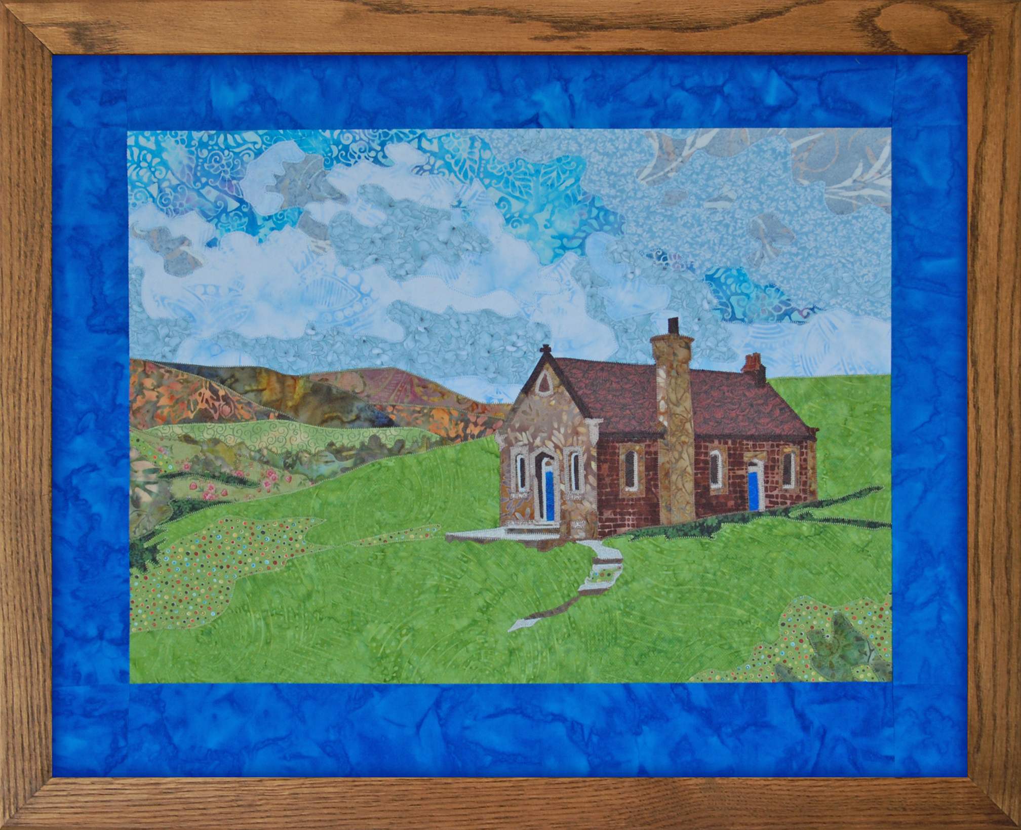 Brown Chapel Blue Door Original Large