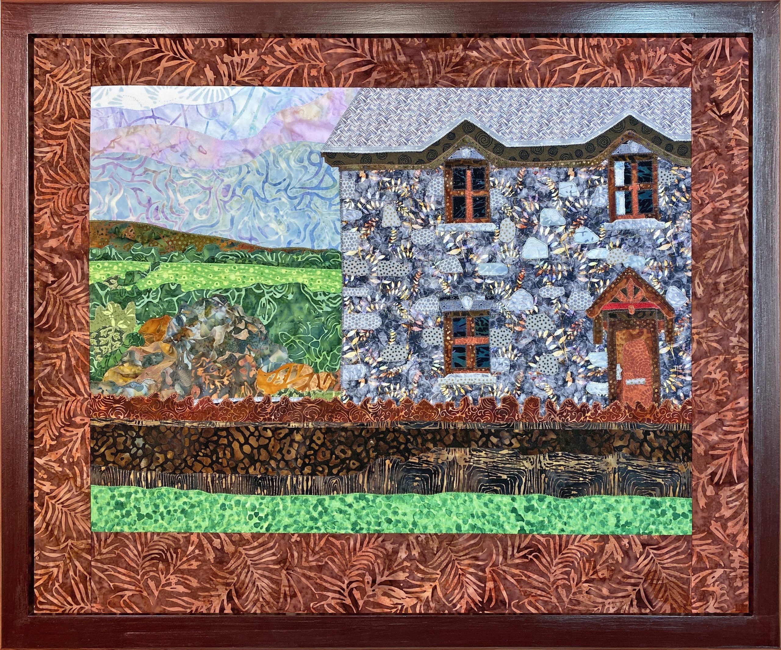 Gray Stone House Original Large