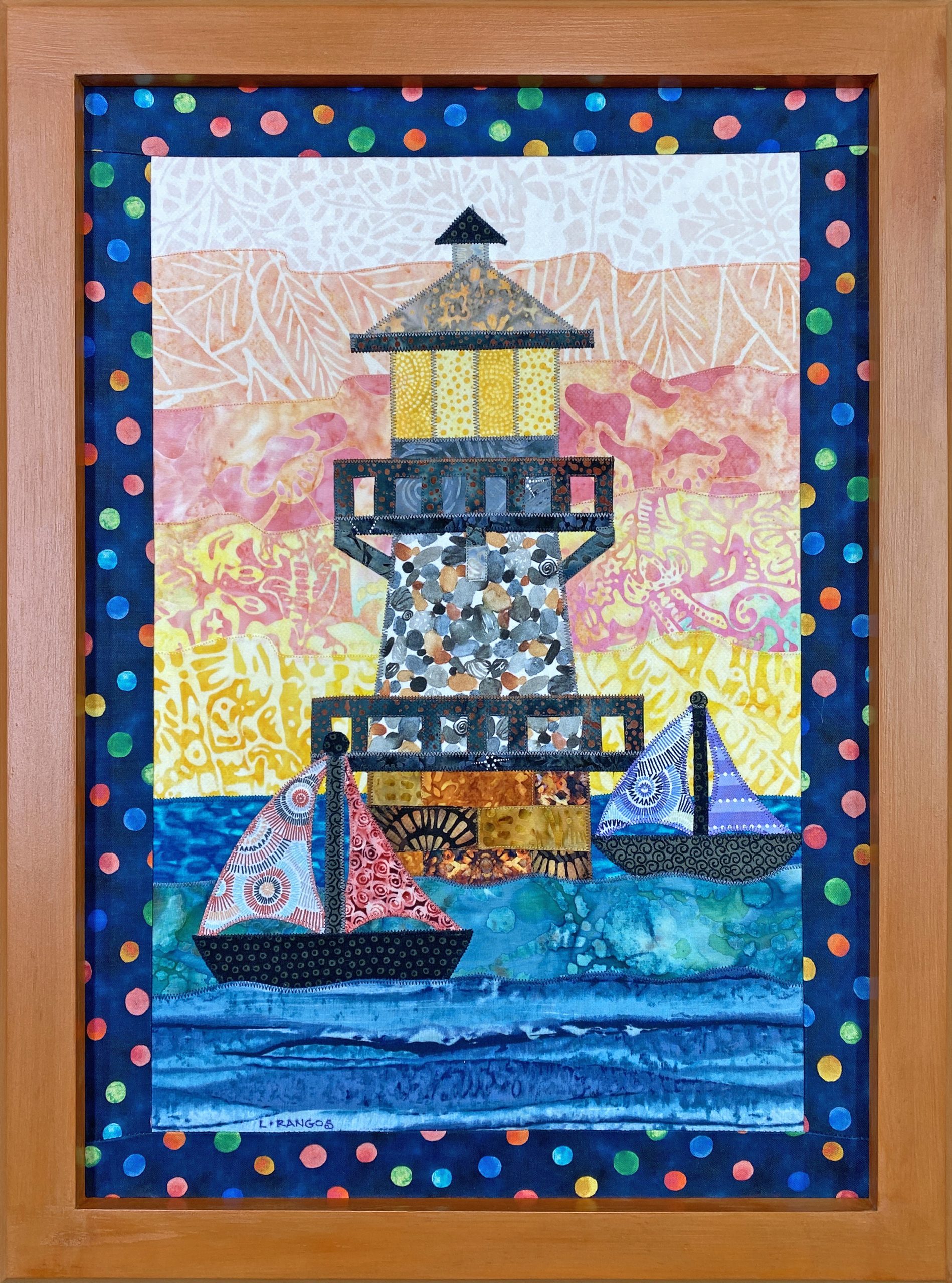 Lighthouse Over The Lake Original Medium