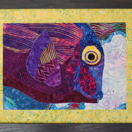 Purple And Blue Fish Original Large