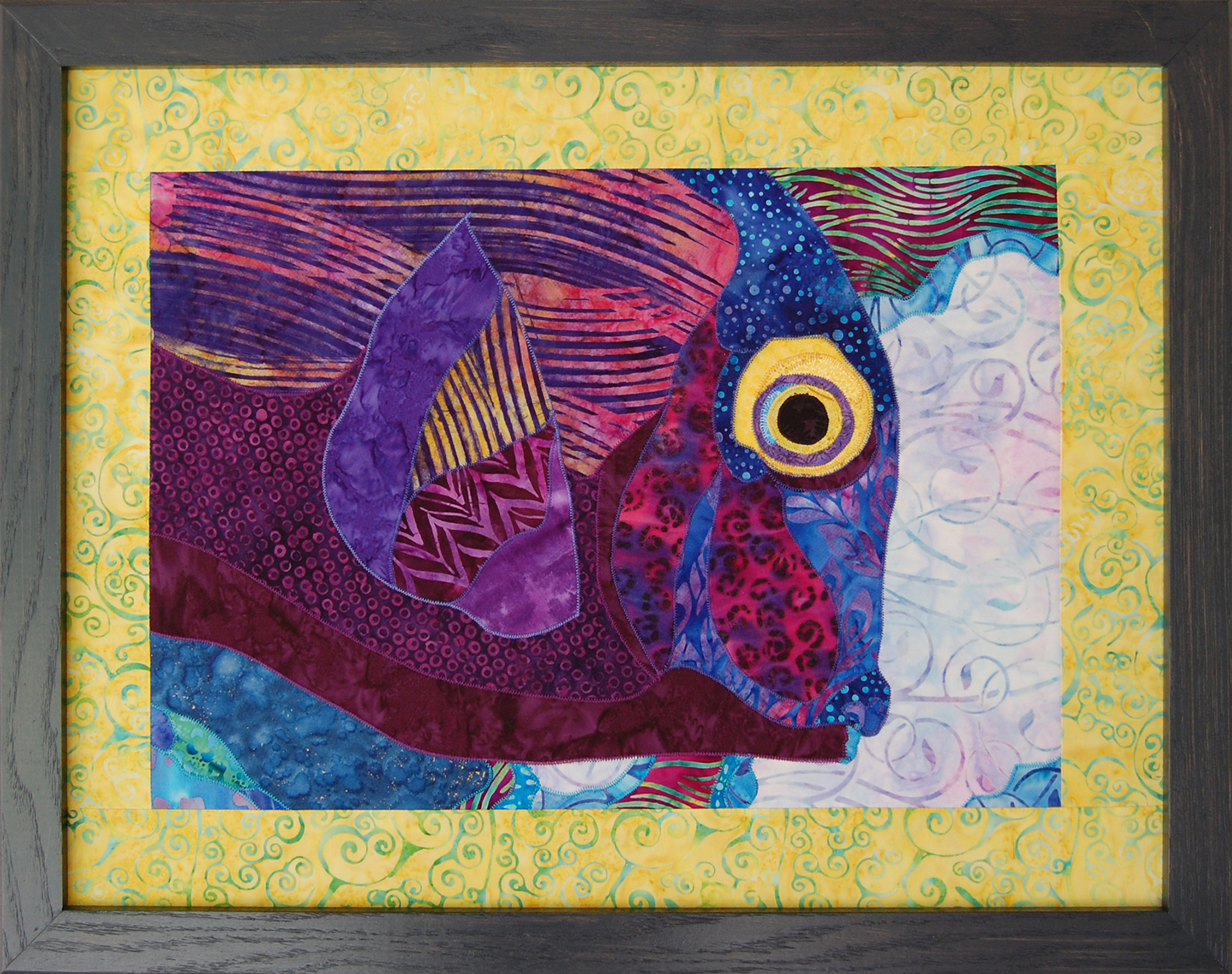 Purple And Blue Fish Original Large