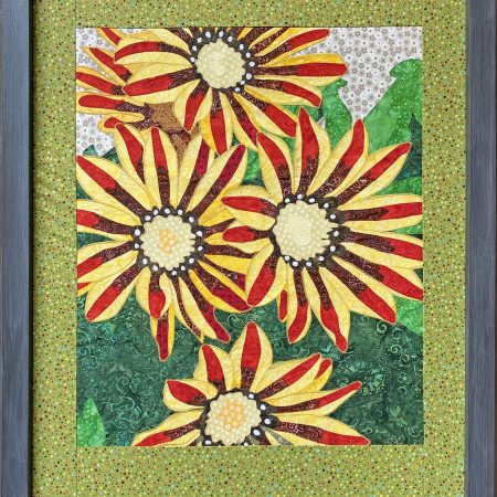 Red Striped Flowers Original Large